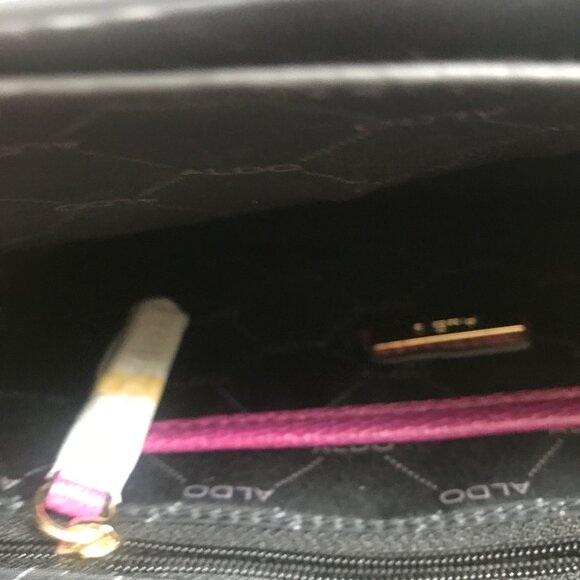ALDO Magenta Structured Lady Bag | Pop of Color Statement Satchel - Picture 8 of 16